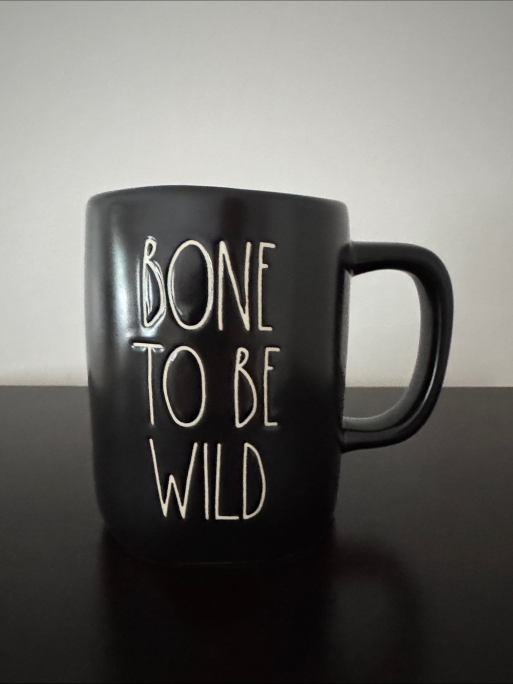 Rae Dunn Bone To Be Wild Mug EUC
